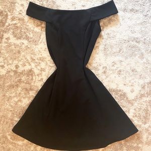 Black off the shoulder dress!